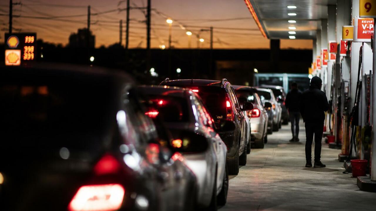 В Красноярске снова нет бензина: очереди по 20 машин и дефицит АИ-95 Очереди на АЗС в Красноярске из-за дефицита топ...