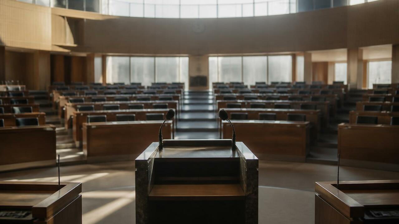 Глава Красноярского края Михаил Котюков выступи...