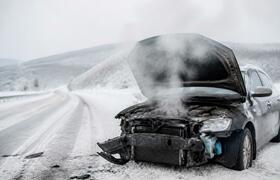 На Таймыре после ДТП загорелась машина